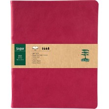 Sedir Defter Söğüt Serisi Düz Defter 18,5 x 23,5 cm Fuşya