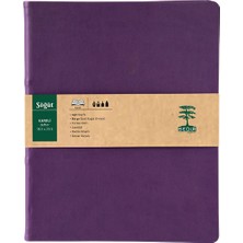 Sedir Defter Söğüt Serisi Kareli Defter 18,5 x 23,5 cm Lila