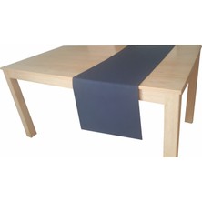 Ekselans Home Bordo Duck Kumaş Leke Tutmaz Runner 35 x 150 cm