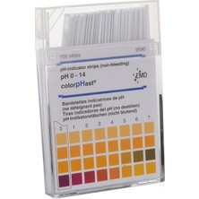 MERCK 109535 pH Ölçüm Kağıdı / 0-14 pH MColorpHast™ 100 Adet/Kutu