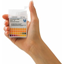 MERCK 109535 pH Ölçüm Kağıdı / 0-14 pH MColorpHast™ 100 Adet/Kutu