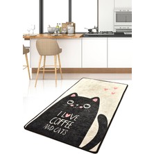Chilai Home I Love Cats Dijital Halı 80 x 120 cm