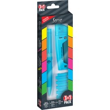 Serve Bold Double Steps 3'lü Set Mavi