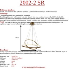 Eray Aydınlatma 2002-2 Gd LED Gold Avize
