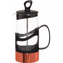 Herevin French Press Süzgeçli Çay Kahve Kupası 350 ml Bakır Renk