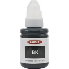 Ekoset Canon GI-490 uyumlu Siyah mürekkep 135 ml