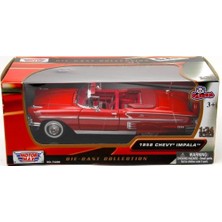 Motormax Diecast 1958 Chevy Impala 1:24 Model Araç - Kırmızı