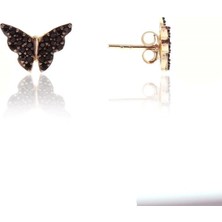 Söğütlü Si̇lver Mini Kelebekli Küpe