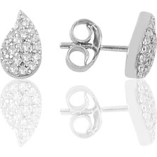 Söğütlü Si̇lver Gümüş Rodyumlu Damla Küpe