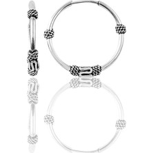 Söğütlü Si̇lver Gümüş 17 mm Oksisli Halka Küpe