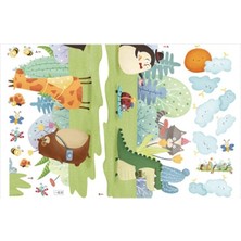 Crystal Kids Bebek ve Çocuk Odası Dekoru Duvar Fonu Sevimli Hayvanlar Duvar Çıkartması Pvc Sticker