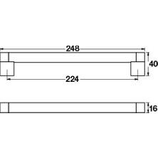 Hafele July Kulp Paslanmaz Çelik Renkli 224MM