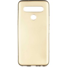 Tbkcase LG K61 Kılıf Mat Silikon Gold + Nano Ekran Koruyucu
