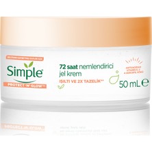 Simple Protect 'N' Glow 72 Saat Nemlendirici Jel Krem Işıltısını Kaybetmiş Ciltler İçin 50 ml