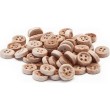 Bubu 1,2 cm 60'lı Natural Düğme -HS006