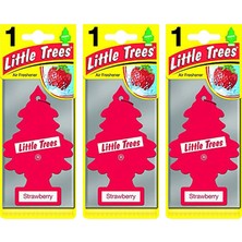 Little Trees Strawberry Çilek Aromalı Oto Kokusu 3 Adet