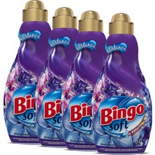 Bingo Soft Konsantre Çamaşır Yumuşatıcısı Ortanca 1440 ml Ekonomi Paketi 4'lü