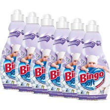 Bingo Soft Konsantre Çamaşır Yumuşatıcısı Sensitive 1440 ml Ekonomi Paketi 6'lı