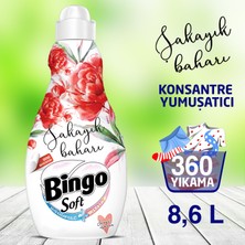 Bingo Soft Konsantre Çamaşır Yumuşatıcısı Şakayık Baharı 1440 ml Ekonomi Paketi 6'lı