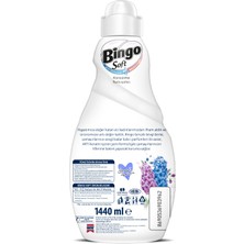 Bingo Soft Konsantre Çamaşır Yumuşatıcısı Sümbül Masalı 1440 ml Ekonomi Paketi 4'lü