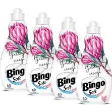 Bingo Soft Konsantre Çamaşır Yumuşatıcısı Yıldız Çiçeği 1440 ml Ekonomi Paketi 4'lü