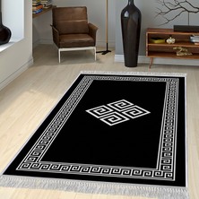 Homefesto Dekoratif Özel Tasarım Şönil Dokuma Taban Yumuşak Dokulu Halı Renkli 140 x 220 cm