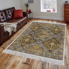 Homefesto Dekoratif Özel Tasarım Şönil Dokuma Taban Yumuşak Dokulu Halı Renkli 140 x 220 cm