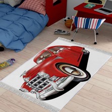 Homefesto Dekoratif Özel Tasarım Şönil Dokuma Taban Yumuşak Dokulu Halı Renkli 140 x 220 cm