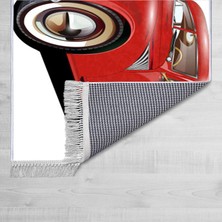 Homefesto Dekoratif Özel Tasarım Şönil Dokuma Taban Yumuşak Dokulu Halı Renkli 140 x 220 cm