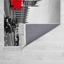 Homefesto Dekoratif Özel Tasarım Şönil Dokuma Taban Yumuşak Dokulu Halı Renkli 140 x 220 cm