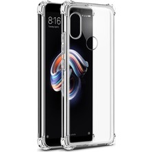 Tekno Grup Xioami Redmi Note 6 Pro Kılıf Ultra Korumalı Şeffaf Anti Shock Kılıf + Tam Kaplayan 5D Cam Ekran Koruyucu