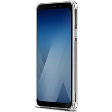 Tekno Grup Samsung Galaxy J8 Kılıf Ultra Korumalı Şeffaf Anti Shock Kılıf + Tam Kaplayan 5D Cam Ekran Koruyucu