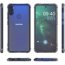 Tekno Grup Samsung Galaxy A21 Kılıf Ultra Korumalı Şeffaf Anti Shock Kılıf + Cam Ekran Koruyucu