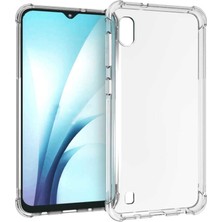 Tekno Grup Samsung Galaxy A10 Kılıf Ultra Korumalı Şeffaf Anti Shock Kılıf + Tam Kaplayan 6D Nano Ekran Koruyucu