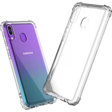 Tekno Grup Samsung Galaxy A10 Kılıf Ultra Korumalı Şeffaf Anti Shock Kılıf + Tam Kaplayan 6D Nano Ekran Koruyucu