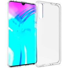 Tekno Grup Huawei P Smart S (Y8P) Kılıf Lüx Silikon Kılıf Şeffaf + Nano Ekran Koruyucu