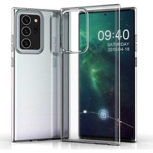 Case 4U Samsung Galaxy Note 20 Ultra Kılıf Süper Silikon Arka Kapak Şeffaf