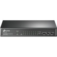 TP-LINK TL-SF1009P. 9-Port 10/100Mbps Masaüstü Switch with 8-Port PoE+