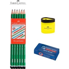 Faber-Castell 3 Parça Okul Seti 12'li Kalem + Silgi + Kalemtraş