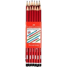 Faber-Castell Mercanlı Kurşun Kalem Kırmızı 12’li