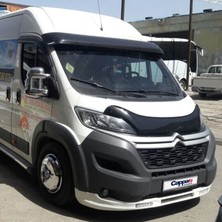 Citroen Relay Ön Cam Güneşliği Siperlik Vizör Şapka Terek (Abs) Parlak Siyah 2006-2014