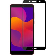 Tekno Grup Huawei Y5P Tam Kaplayan 9H Fiber Nano Ekran Koruyucu Siyah