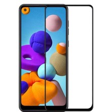 Tekno Grup Samsung Galaxy A21s Tam Kaplayan 9H Fiber Nano Ekran Koruyucu Siyah