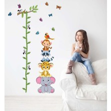 Kt Decoration Çocuk Odası Duvar Dekorasyonu Sevimli Hayvanlar Boy Ölçen Pvc Sticker