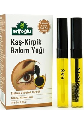 Arifoğlu Kaş Kirpik Bakım Yağı 10+10ML (Doğal E Vitaminli Organik Argan Yağlı)