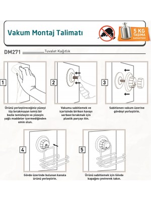 Tekno-tel Vakumlu Tuvalet Kağıtlık Beyaz DM271