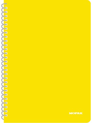 Mopak A4 Tam Boy Kareli Spiralli Telli Plastik Kapak Neon Renk Defter 144 Yaprak