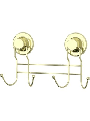 Tekno-tel Delme Vida Matkap Yok! Vakumlu 4'Lü Askılık Altın Dm252