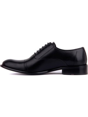 Fosco Bağcıklı Siyah Deri Erkek Klasik Ayakkabı 4072 114