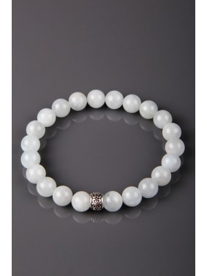 Alibaba Doğaltaş Akuamarin Doğal Taş Bileklik 8 mm Küre Kesim